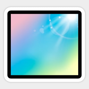 Rainbow Rays of Light Sticker